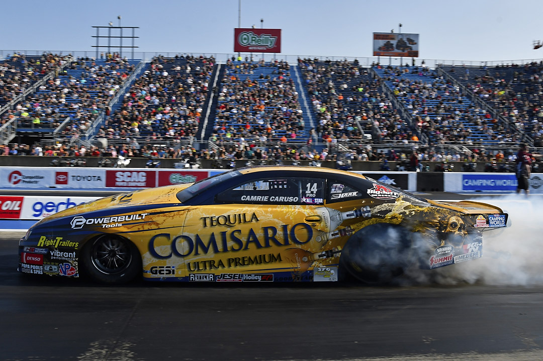 CARUSO CLAIMS NHRA PRO STOCK ALL STAR CALLOUT WIN ASHLEY CAPPS